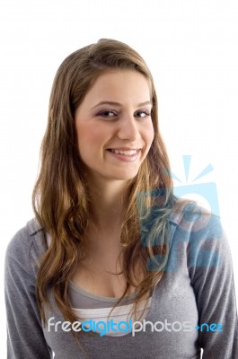 Portrait Of Attractive Female Stock Photo