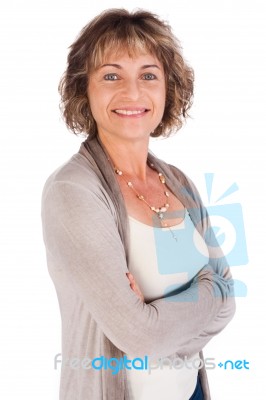 Portrait Of Attractive Senior Woman Stock Photo