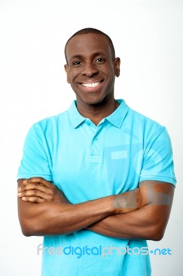 Portrait Of Handsome African Guy Stock Photo