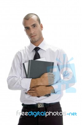 Portrait Of Handsome Businessman Stock Photo