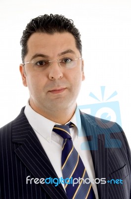 Portrait Of Handsome Businessman Stock Photo