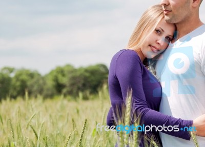 Portrait Of Loving Young Couple Stock Photo