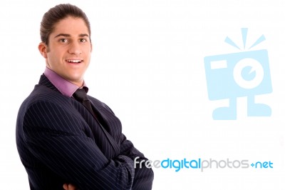 Portrait Of Smiling Businessman Stock Photo