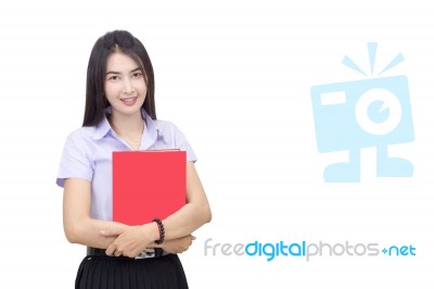 Portrait Of  Student University Uniform Stock Photo