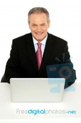 Portrait Of Successful Senior Businessman Stock Photo