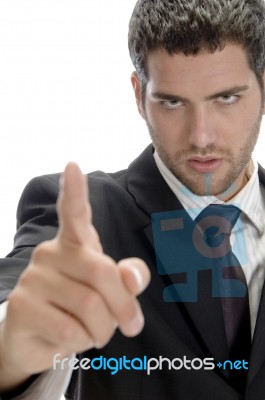 Portrait Of Young Businessman Stock Photo