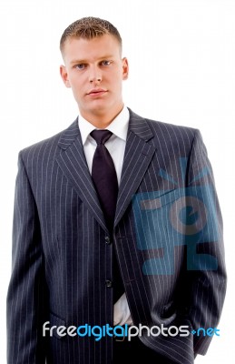 Portrait Of Young Executive Stock Photo