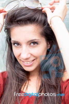 Portrait Of Young Girl Stock Photo