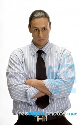 Portrait Of Young Handsome Businessman Stock Photo