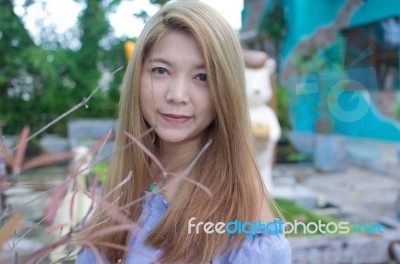 Portrait Woman Asian Stock Photo