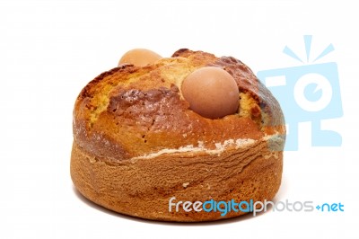 Portuguese Folar Cake Stock Photo