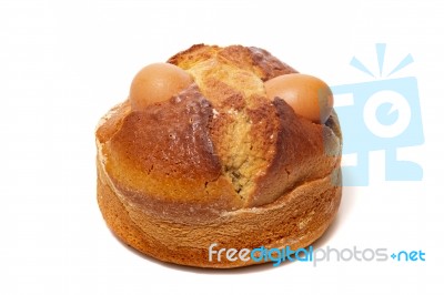 Portuguese Folar Cake Stock Photo