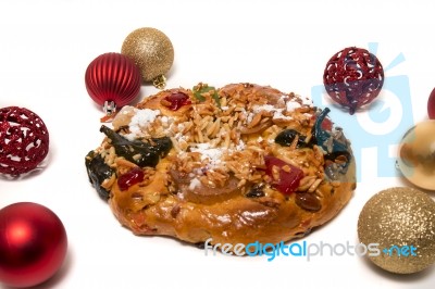 Portuguese King Cake Stock Photo