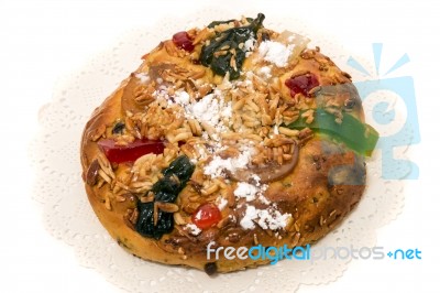 Portuguese King Cake Stock Photo