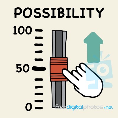 Possibility Scale Stock Image