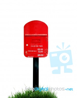 Postbox Isolated Stock Photo