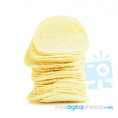 Potato Chip Stock Photo