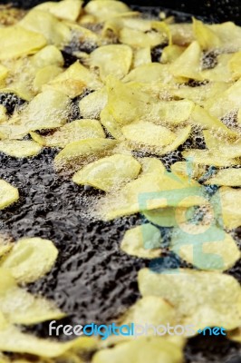 Potato Chips Stock Photo