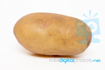 Potato Isolated On A White Background Stock Photo