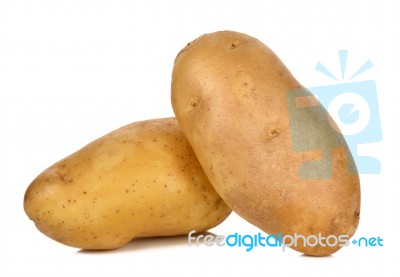 Potato Isolated On The White Background Stock Photo