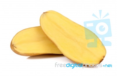 Potato Isolated On The White Background Stock Photo