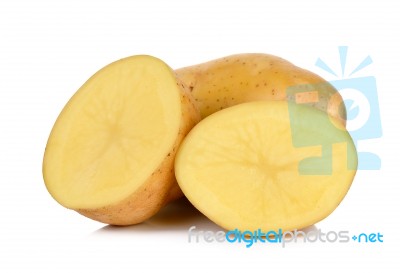 Potato Isolated On The White Background Stock Photo