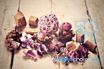 Potpourri Used For Aromatherapy Stock Photo