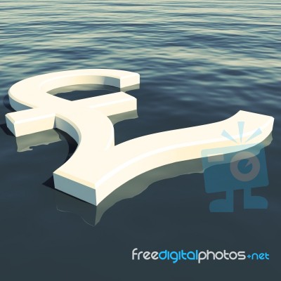 Pound Floating In Sea Stock Image