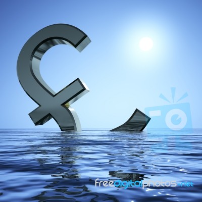Pound Sinking In Sea Stock Image