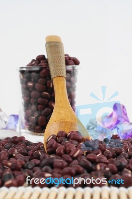 Pouring Kidney Bean Stock Photo