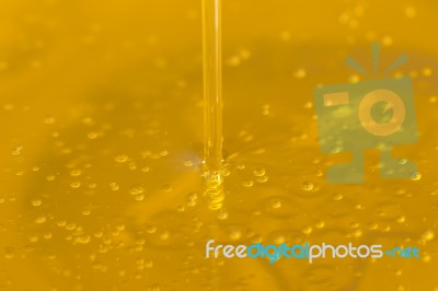 Pouring Olive Oil Liquid Stock Photo