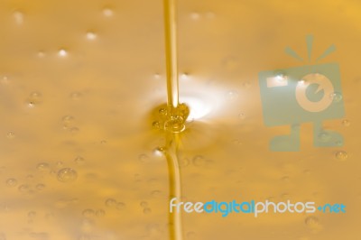 Pouring Olive Oil Liquid Stock Photo