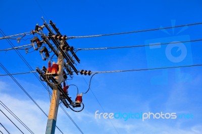 Power Pole Stock Photo