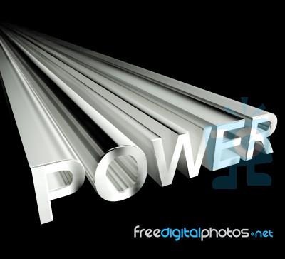 Power Text Stock Image