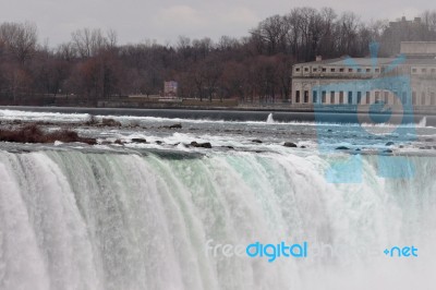 Powerful Niagara And Amazing Waterfall Stock Photo