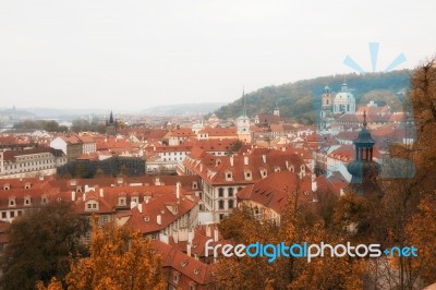 Prague Cityscape Stock Photo