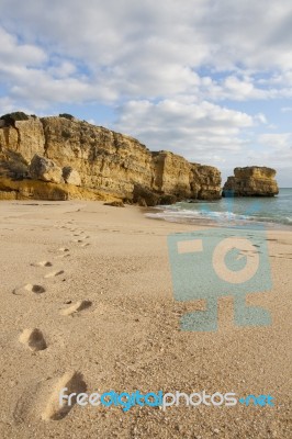 Praia De S.rafael Stock Photo