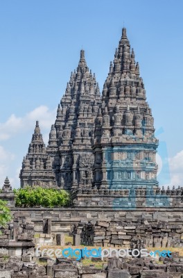 Prambanan In Java, Indonesia Stock Photo