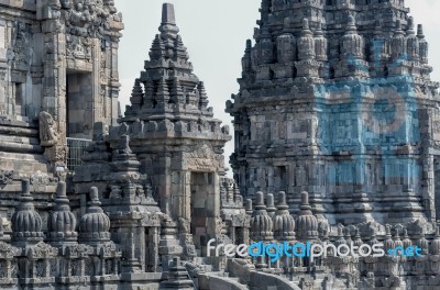 Prambanan In Java, Indonesia Stock Photo