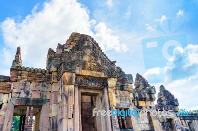 Prasat Hin Muang Tam With Blue Sky Stock Photo