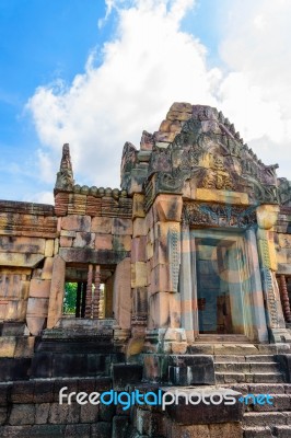 Prasat Hin Muang Tam With Blue Sky Stock Photo