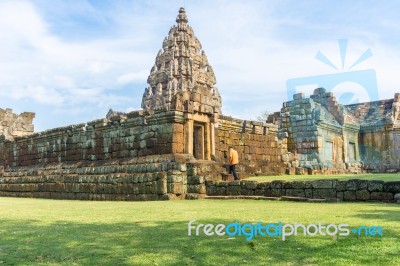 Prasat Hin Phanom Rung Is One Of Thailand Stock Photo