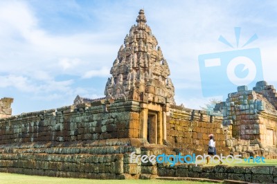 Prasat Hin Phanom Rung Is One Of Thailand Stock Photo