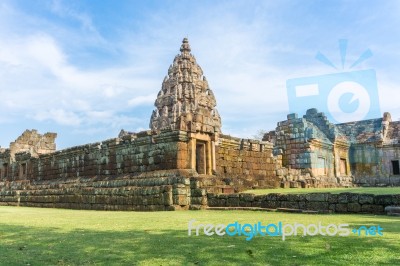 Prasat Hin Phanom Rung Is One Of Thailand Stock Photo