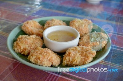 Prawn Cake Stock Photo