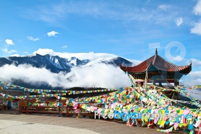 Prayer Flags Stock Photo