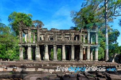 Preah Khan Temple, Angkor Wat, Cambodia Stock Photo