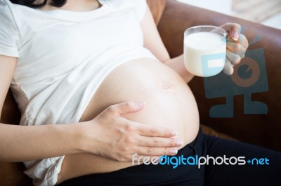 Pregnant Woman Stock Photo