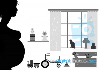 Pregnant Woman Stock Image