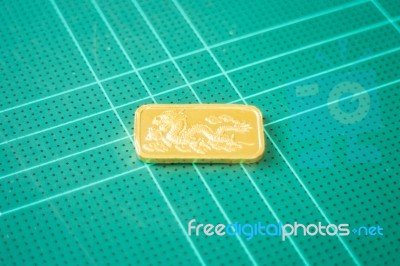 Premium Quality Golden Gold Bar Stock Photo